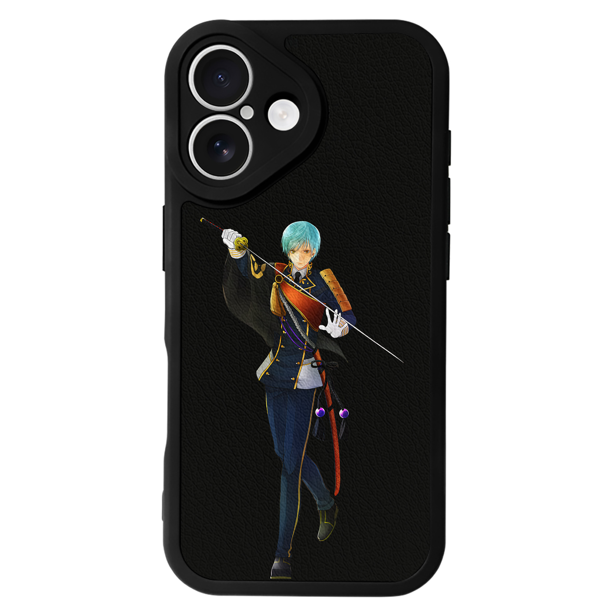 （画像用） 刀剣乱舞 Touken Ranbu 【iPhone 16シリーズ対応】シリコンスマホケース（レザー調） 材質：シリコン